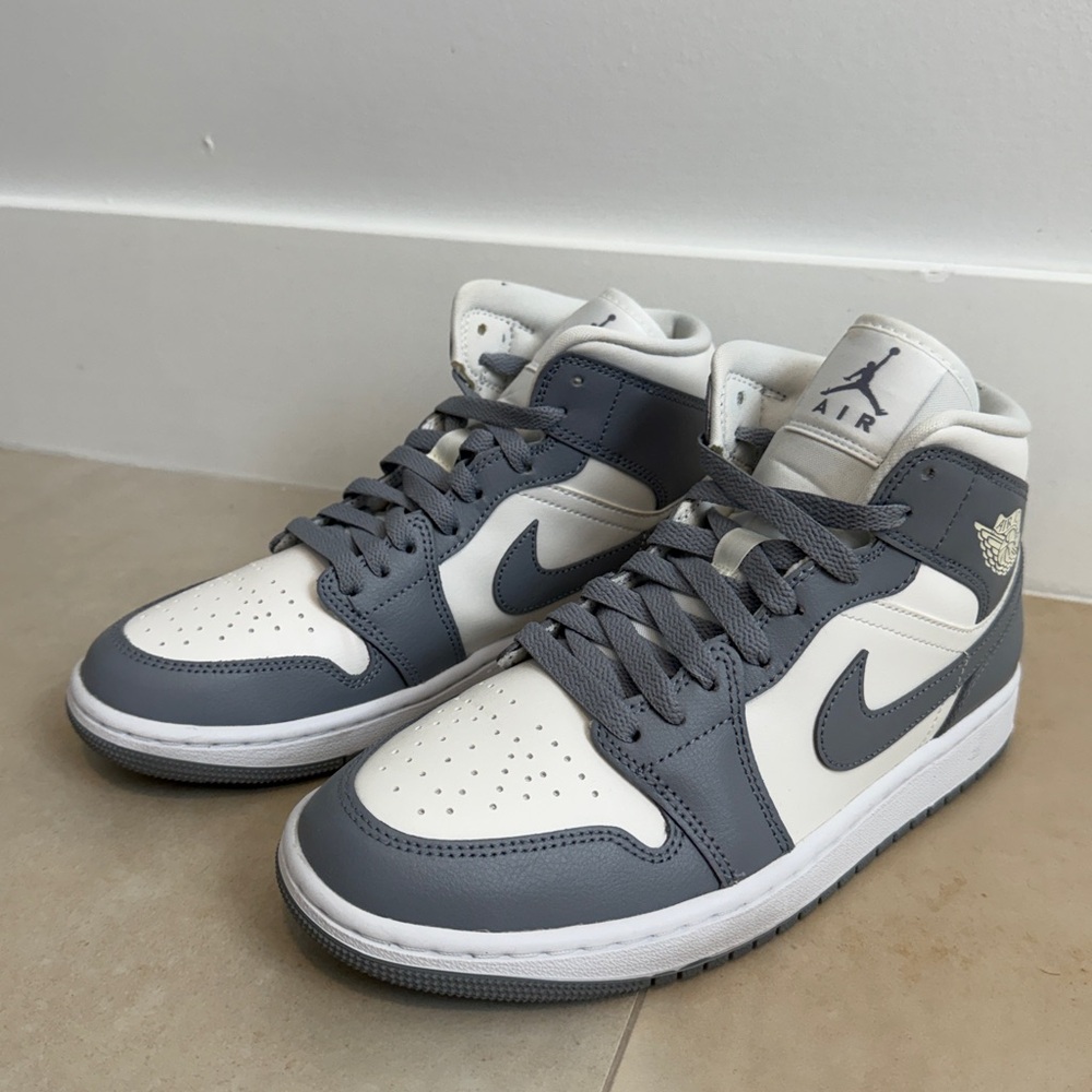 Air Jordan Gray and White Sneakers